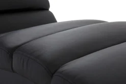 Shop Miliboo Chaise Longue de diseño negra TAYLOR