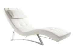 Cheap Miliboo Chaise longue diseño blanco MONACO