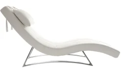 Cheap Miliboo Chaise longue diseño blanco MONACO