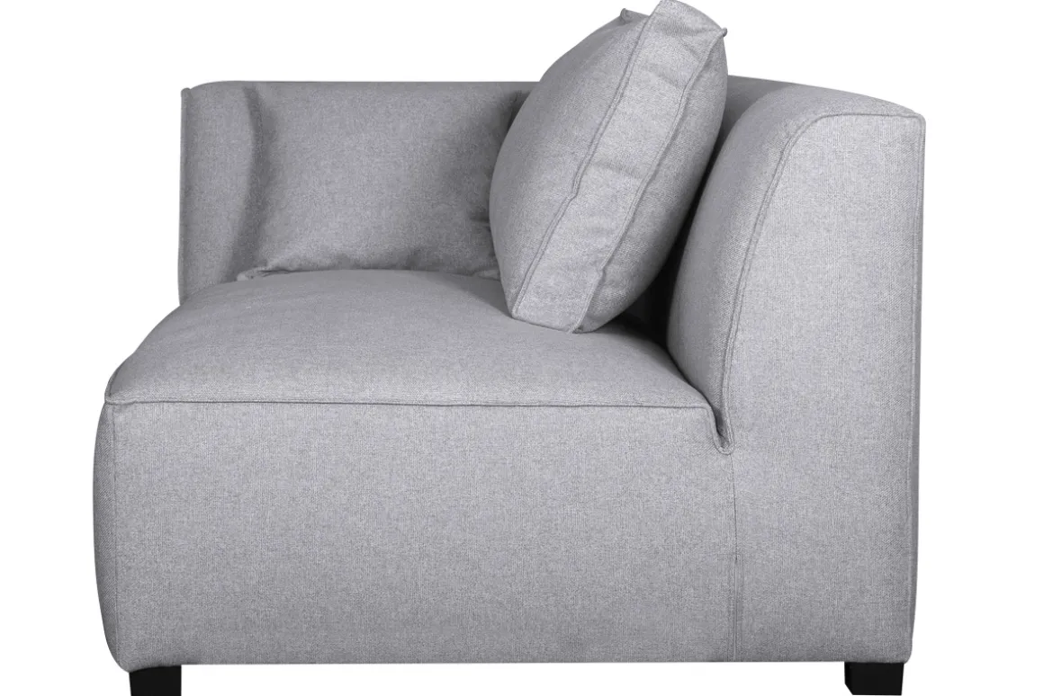 Cheap Miliboo Chaise longue esquina izquierda gris claro PLURIEL