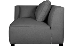 Shop Miliboo Chaise longue esquina izquierda gris antracita PLURIEL