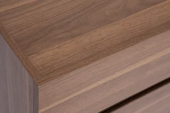 Store Miliboo Cómoda de 6 cajones de madera oscura 120 cm SANAA