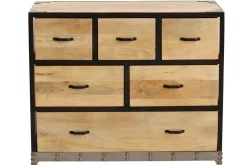 Cheap Miliboo Cómoda industrial madera maciza INDUSTRIA