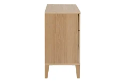 Shop Miliboo Cómoda nórdica de 3 cajones de madera clara FREDDY