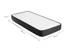 Cheap Miliboo Colchón viscoelástico 90 × 200 cm OLIVER