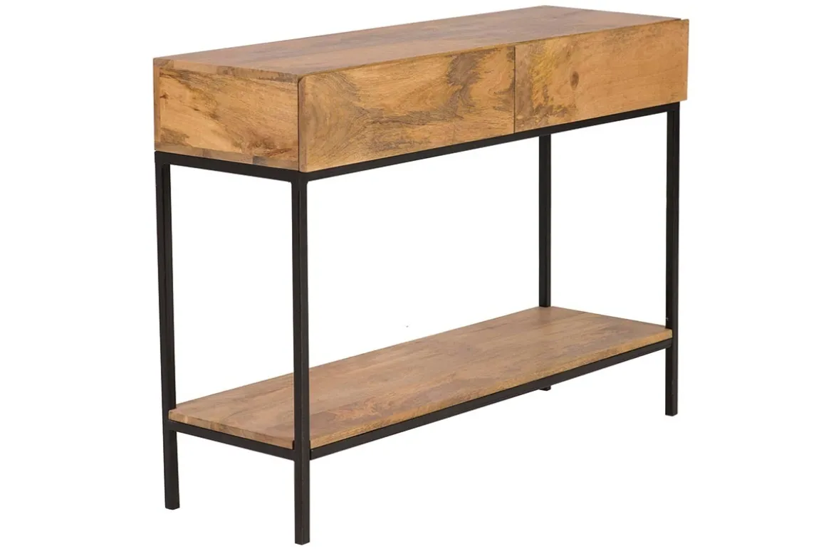 Online Miliboo Consola industrial mango y metal L110 cm YPSTER