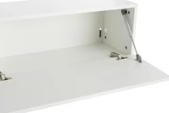Store Miliboo Elemento de pared TV horizontal lacado blanco brillante ETERNEL