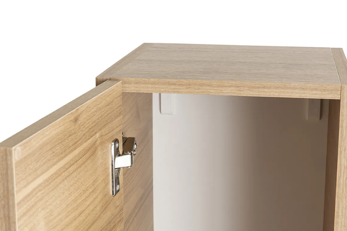 Online Miliboo Elemento de pared TV vertical acabado madera clara ETERNEL