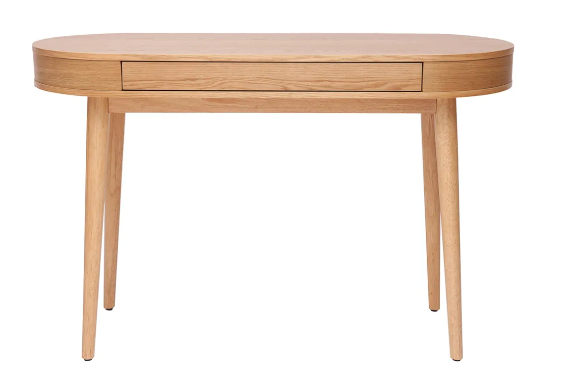 Cheap Miliboo Escritorio con cajón de madera clara 120 cm JUDITH