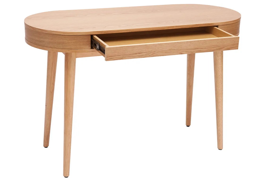 Cheap Miliboo Escritorio con cajón de madera clara 120 cm JUDITH