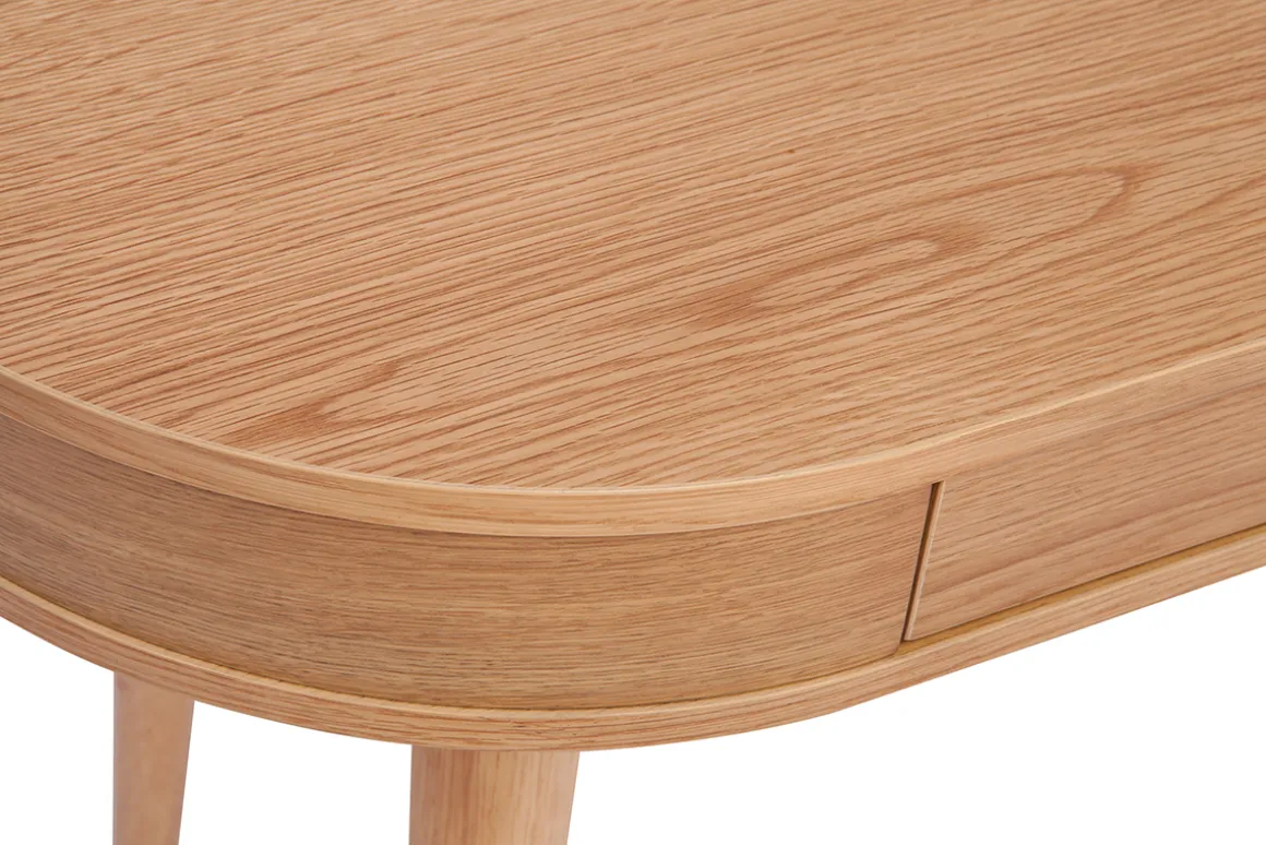 Cheap Miliboo Escritorio con cajón de madera clara 120 cm JUDITH