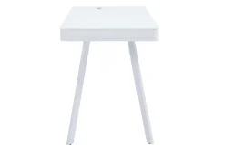Store Miliboo Escritorio conectado multimedia - Cristal y metal blanco CLEVER