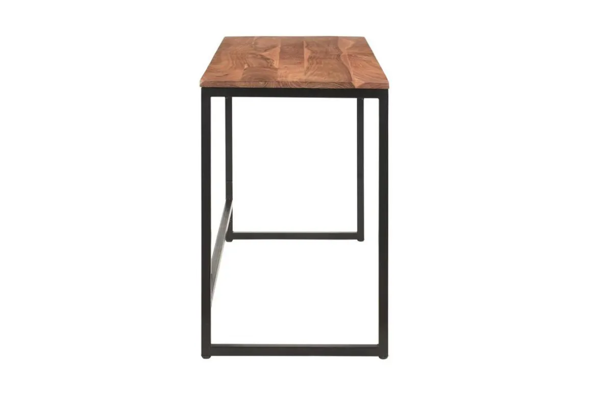 Online Miliboo Escritorio de acacia maciza y metal HOORN