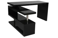 Sale Miliboo Escritorio de diseño negro lacado MAX