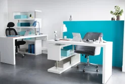 Sale Miliboo Escritorio de diseño negro lacado MAX