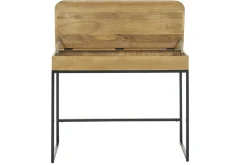 Flash Sale Miliboo Escritorio de madera maciza de mango con almacenaje 100 cm SHIVA