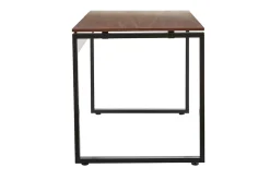 Best Miliboo Escritorio de madera oscura y metal negro 138 cm OPAL