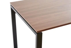 Best Miliboo Escritorio de madera oscura y metal negro 138 cm OPAL