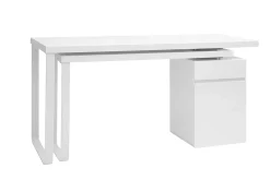 Hot Miliboo Escritorio diseño amovible blanco brillante VOXY
