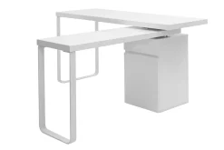 Hot Miliboo Escritorio diseño amovible blanco brillante VOXY