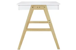 Store Miliboo Escritorio diseño blanco y madera BROOK