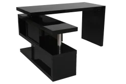 Cheap Miliboo Escritorio moderno modular con almacenaje 2 cajones amovible lacado negro MAX