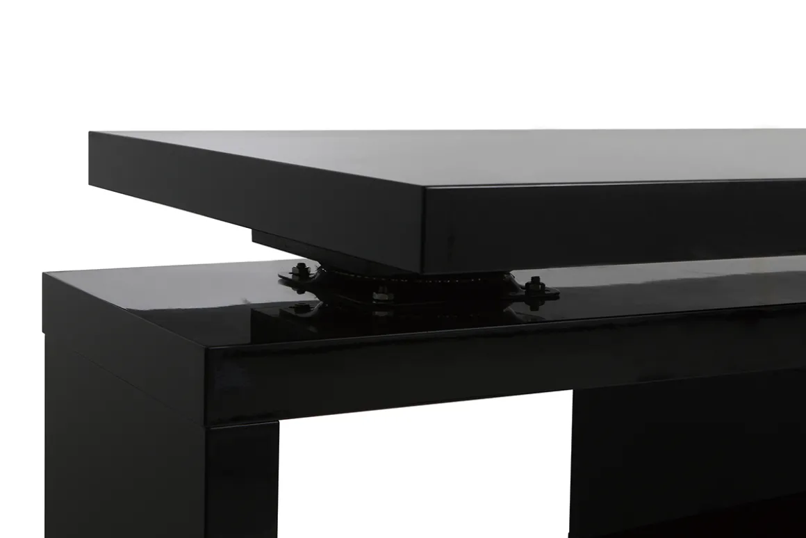 Cheap Miliboo Escritorio moderno modular con almacenaje 2 cajones amovible lacado negro MAX