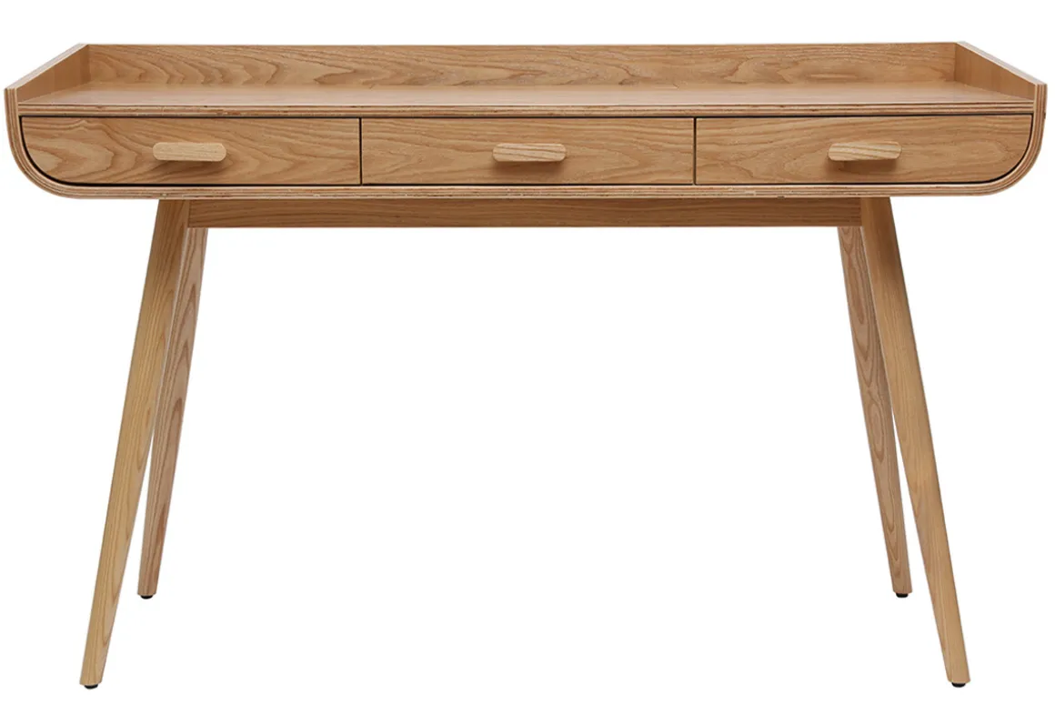 Fashion Miliboo Escritorio nórdico madera clara HALLEN