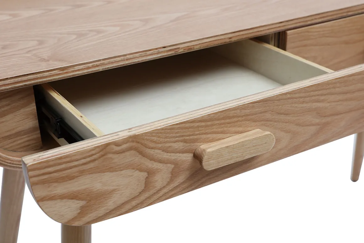 Fashion Miliboo Escritorio nórdico madera clara HALLEN