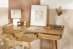 Fashion Miliboo Escritorio nórdico madera clara HALLEN