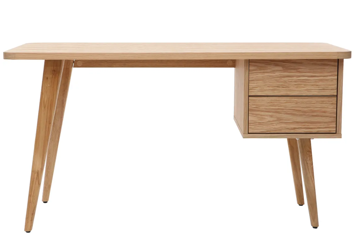 Fashion Miliboo Escritorio roble L140 cm FIFTIES