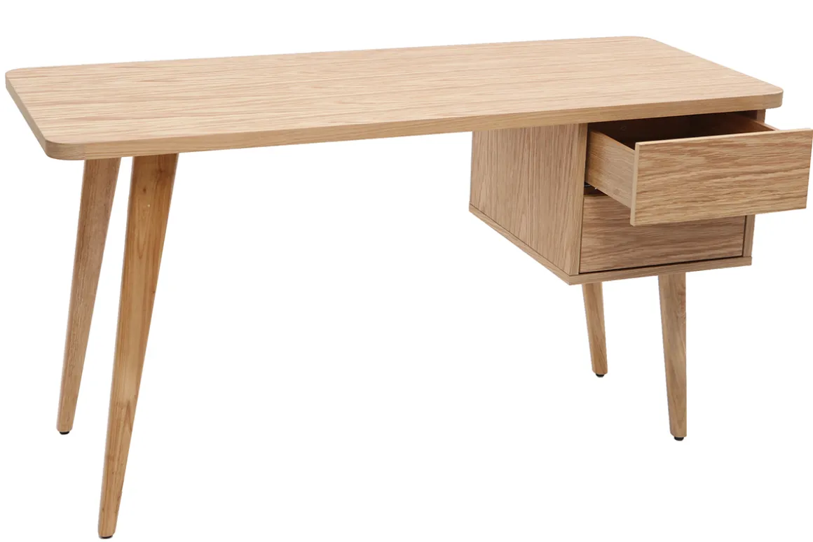 Fashion Miliboo Escritorio roble L140 cm FIFTIES