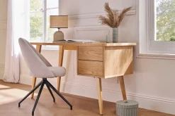 Fashion Miliboo Escritorio roble L140 cm FIFTIES