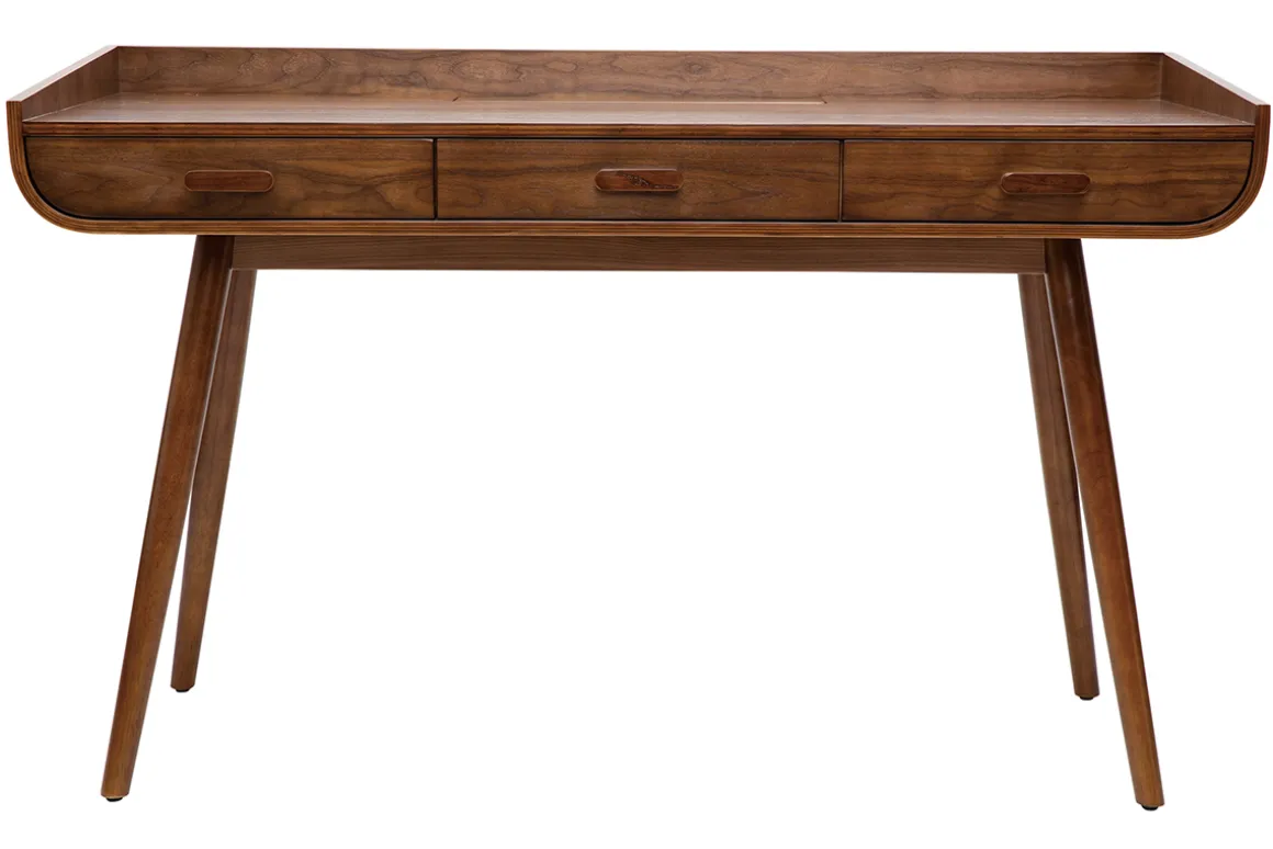 Shop Miliboo Escritorio vintage madera nogal HALLEN