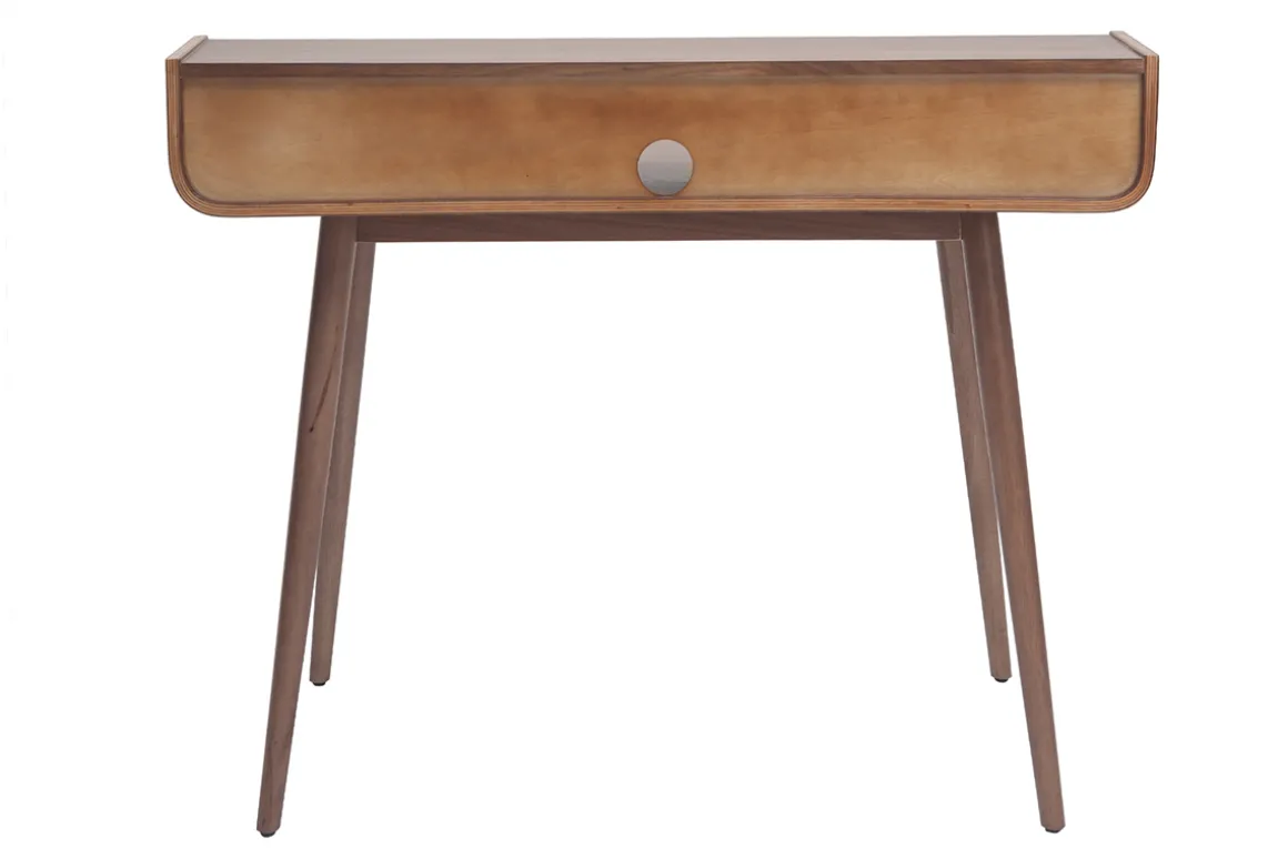 Best Miliboo Escritorio vintage nogal 3 cajones L110 cm OPUS