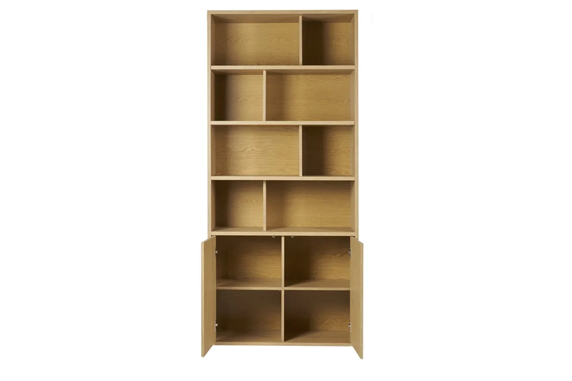 Store Miliboo Estantería acabado de madera clara de roble 92 cm - NAGANO