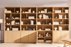 Store Miliboo Estantería acabado de madera clara de roble 92 cm - NAGANO