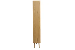 Online Miliboo Estantería acabado en madera clara, rejilla de ratán y metal negro L90 MANILLE