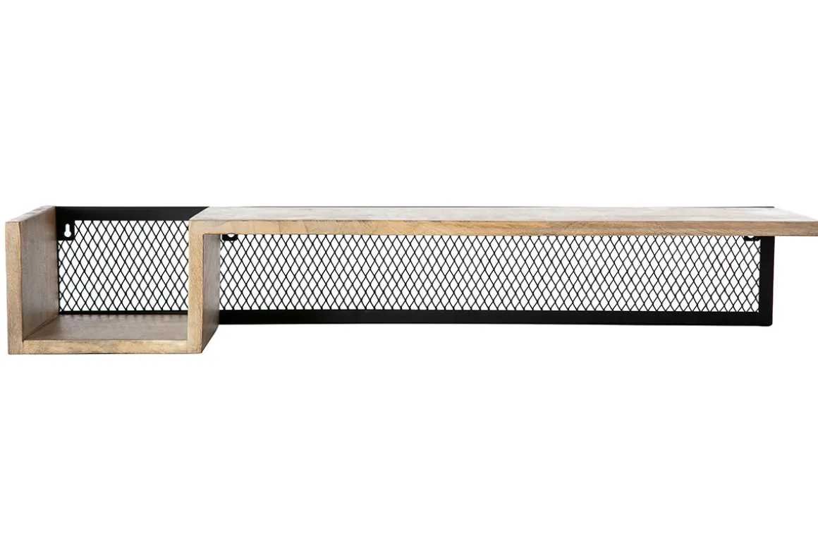 Sale Miliboo Estantería de pared industrial mango y metal 90 cm RACK