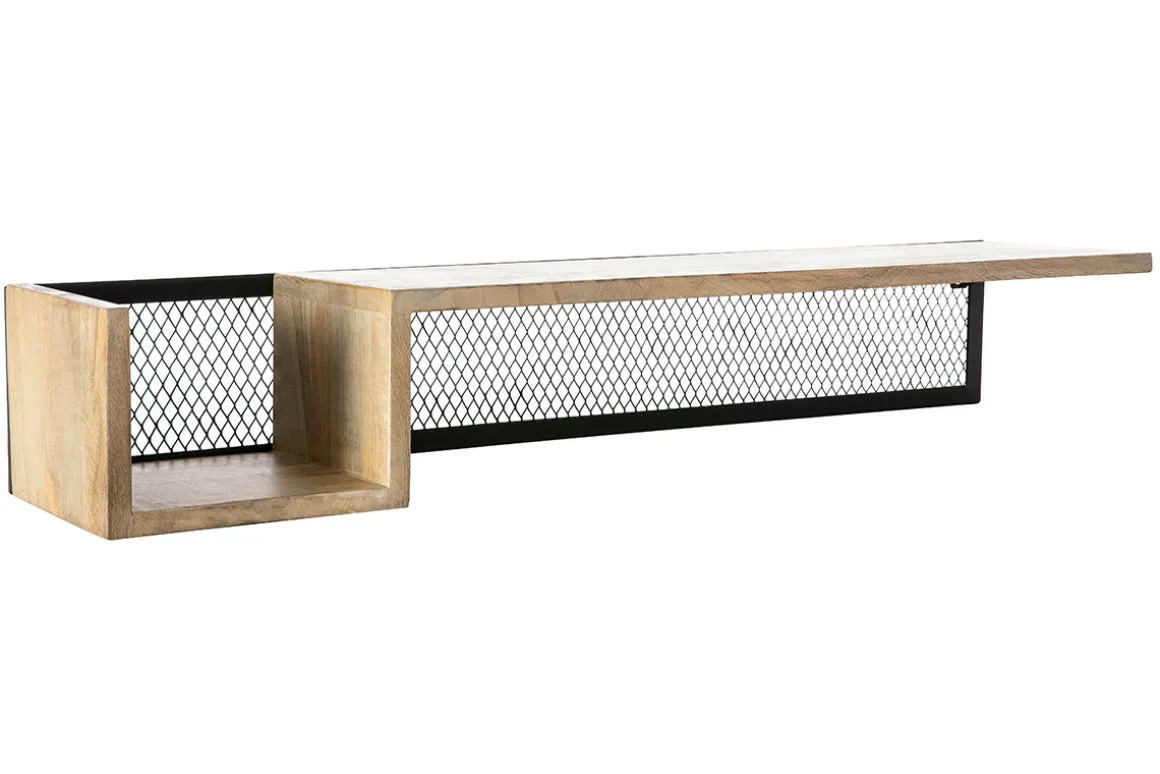Sale Miliboo Estantería de pared industrial mango y metal 90 cm RACK
