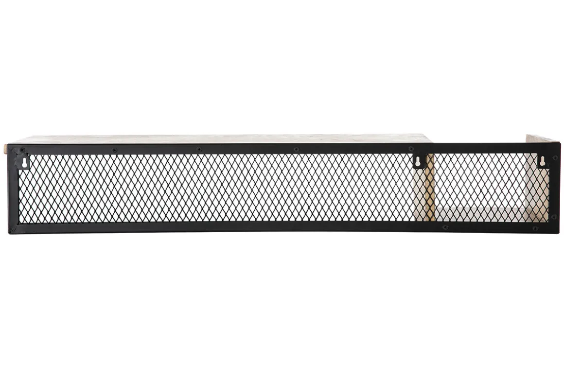 Sale Miliboo Estantería de pared industrial mango y metal 90 cm RACK