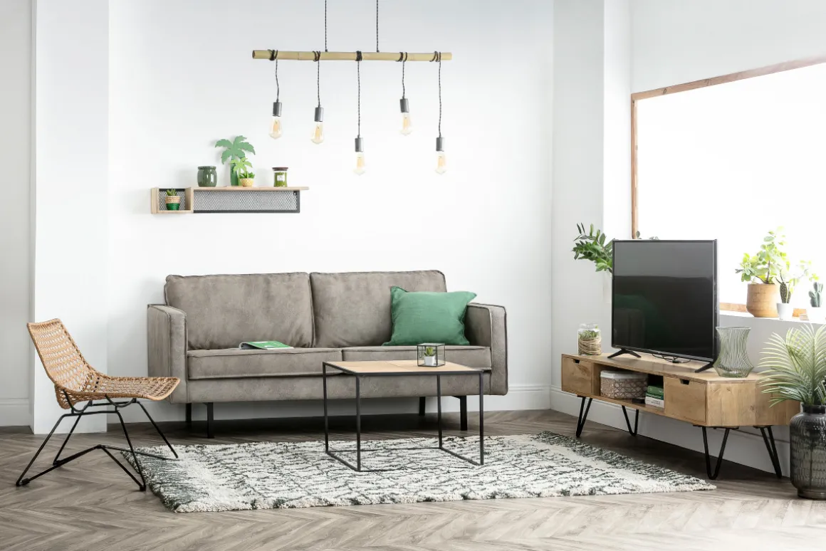 Sale Miliboo Estantería de pared industrial mango y metal 90 cm RACK
