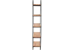 Sale Miliboo Estantería de pared oval en acacia y metal A130 cm HANG