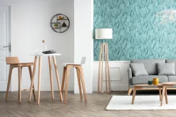 Clearance Miliboo Estantería mural diseño redonda madera y metal ENSO