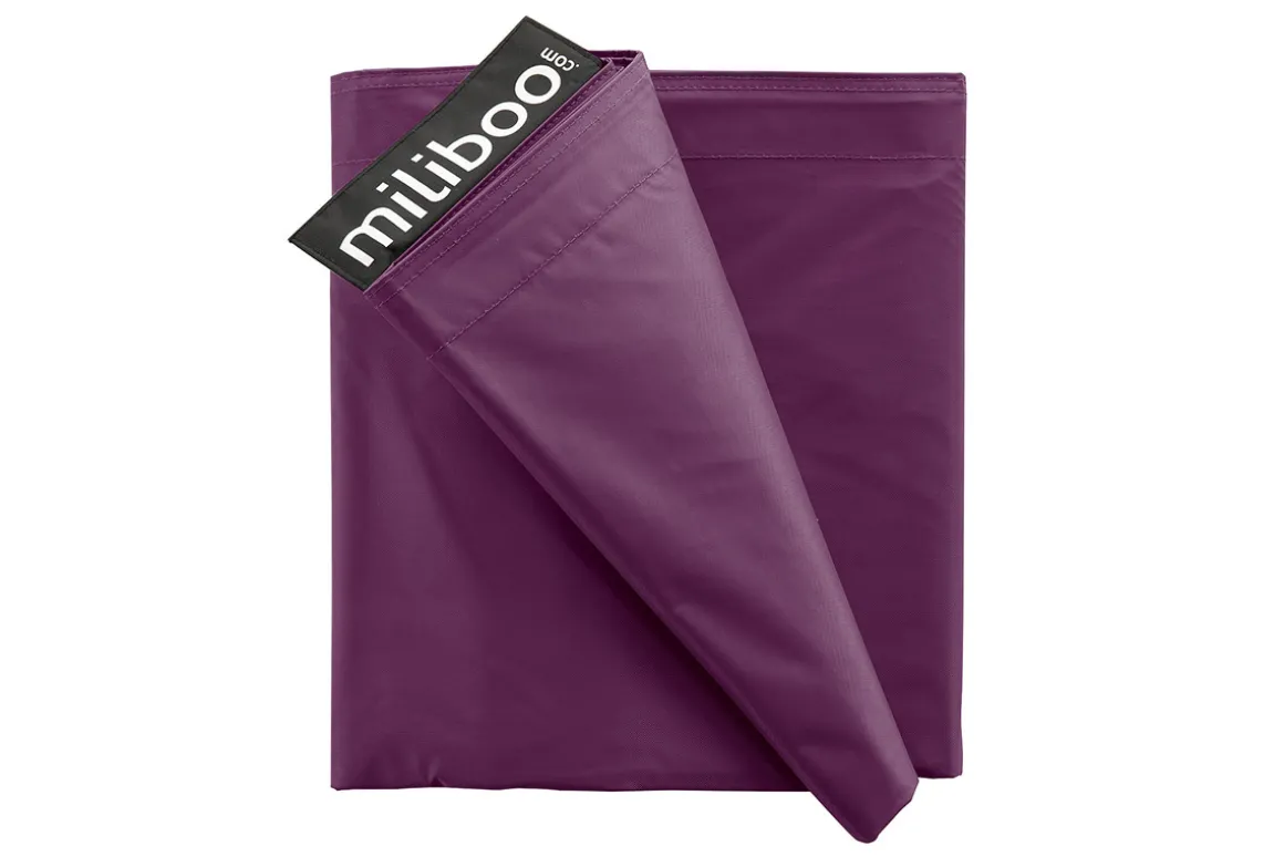 Outlet Miliboo Funda de puff gigante ciruela BIG MILIBAG