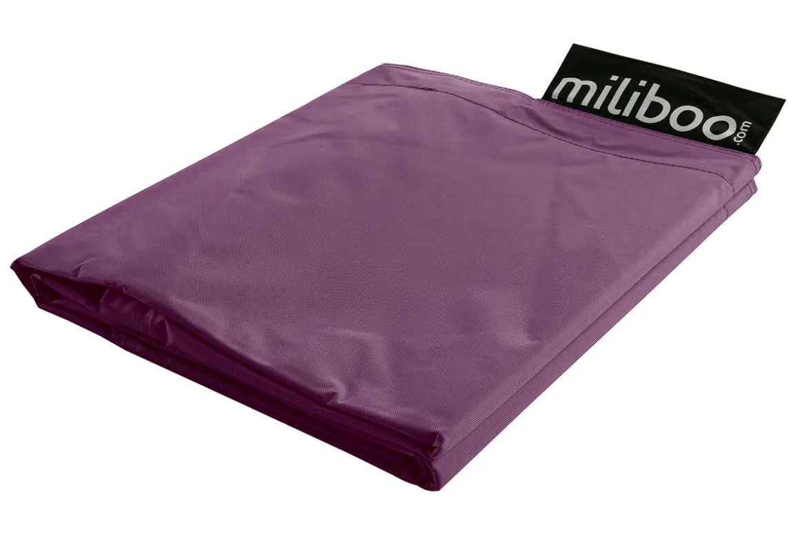 Outlet Miliboo Funda de puff gigante ciruela BIG MILIBAG