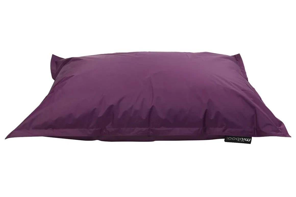 Outlet Miliboo Funda de puff gigante ciruela BIG MILIBAG