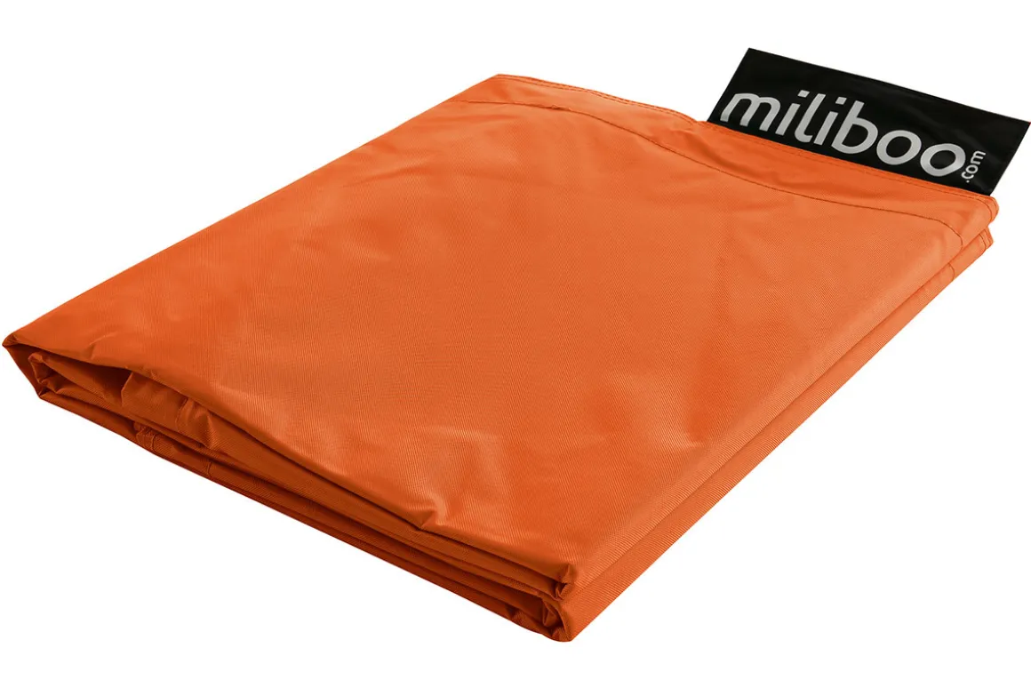 Fashion Miliboo Funda de puff gigante naranja BIG MILIBAG