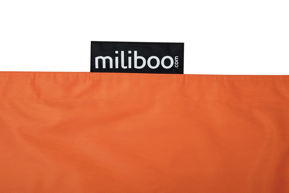Fashion Miliboo Funda de puff gigante naranja BIG MILIBAG