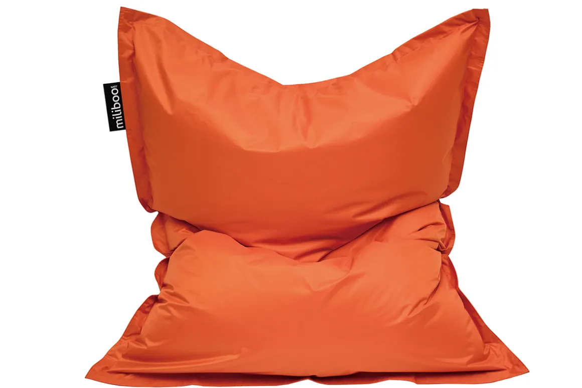 Fashion Miliboo Funda de puff gigante naranja BIG MILIBAG